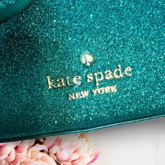 Kate Spade Teal Glitter Crossbody Bag - Picture 8 of 11